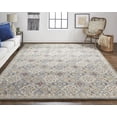 thumbnail image 5 of HomeRoots  10 x 14 ft. Taupe Ivory & Red Wool Patchwork Tufted Handmade Stain Resistant Area Rug, 5 of 5