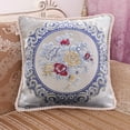 thumbnail image 6 of Steadline 19 Inch European Jacquard Throw Pillow - Luxury Sofa Back Cushion with Embossed Floral Pattern - Car Seat Bedroom Decorative Pillow Cover - Home Decor Accent Piece, 6 of 7