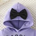 thumbnail image 4 of BAnala Little Girls Clothes Toddler Fall Outfits for Girls Girl Clothes Long Sleeve Hooded Tops Pants Set Outfits Fall Clothing Outfits Purple,12-18 Months, 4 of 7