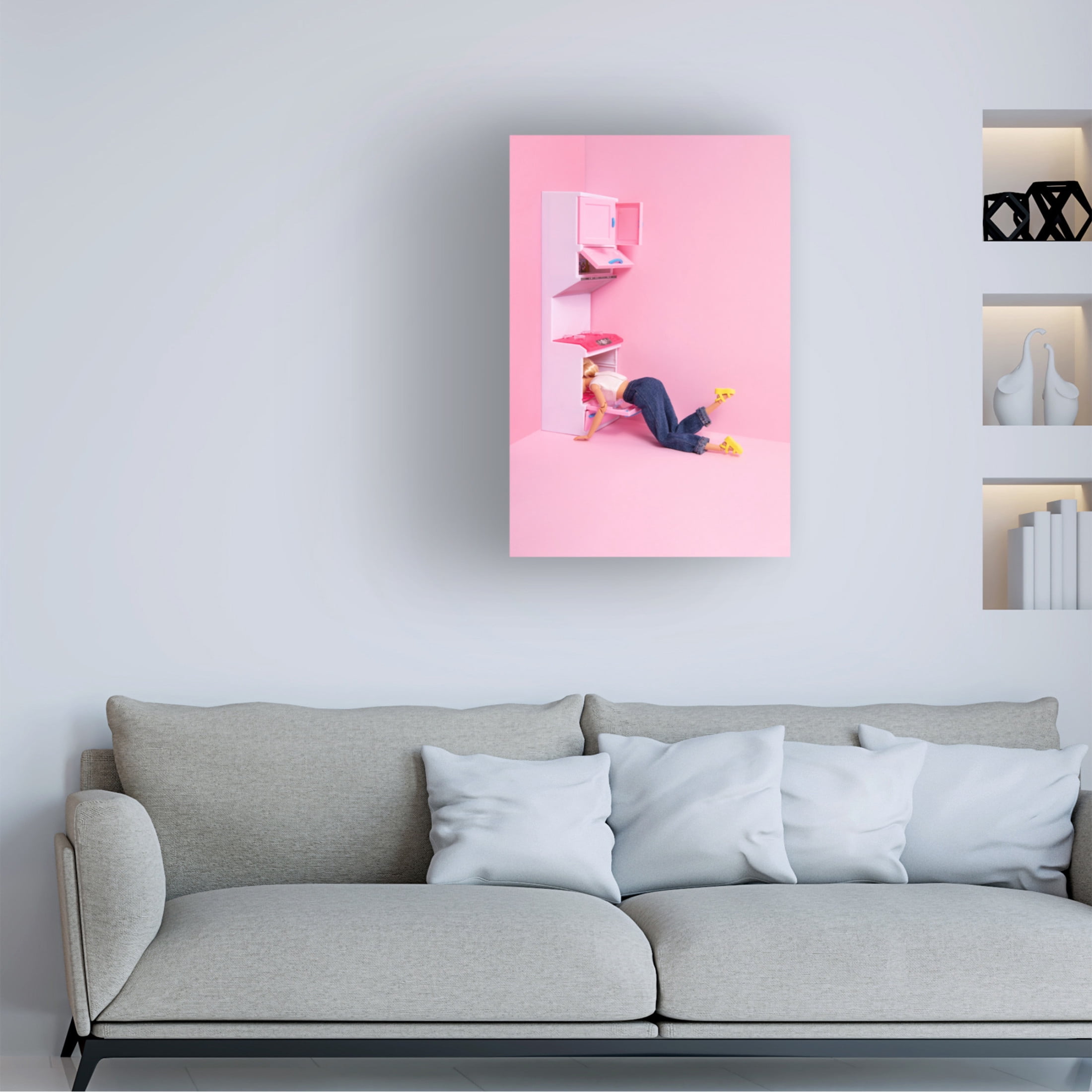 Canvas Wall Art - Julia Ramiro 'Burnt' Wall Art for Living Room, Bedroom, or Office D?cor by Trademark Fine Art - 22 x 32 Inches