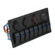 thumbnail image 1 of Panel de interruptores para automóvil, panel de interruptores basculantes de 12 V y 24 V de 8 posiciones, diseñado con precisión, 1 of 9