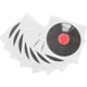 thumbnail image 5 of 1 juego de calcomanías de vinilo para pared, diseño de disco de vinilo, ideal para fiestas musicales, vintage, para estudio de música., 5 of 5