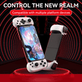 thumbnail image 2 of D6 Wireless Stretchable Gaming Controller for Mobile Phone with Hall Effect Joysticks, Six-Axis Motion Control and Vibration-White, 2 of 7