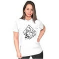 thumbnail image 3 of Floral Diamond Skull Symbol Spiritual Men's Graphic T Shirt Tees Brisco Brands S, 3 of 4