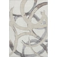 thumbnail image 2 of Addison Rugs Mayfield Premium Machine Washable Transitional Circles Ivory Rectangle Rug, 5' x 7'6", 2 of 6