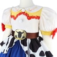 thumbnail image 5 of Cosplay Costume Cowgirl Star Pattern Dress with Peplum Detail for Halloween Role Play Carnival Festive Celebration, 5 of 5