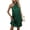 Green, variant on Summer Satin Mini Dress for Women Halter Neck Knot Front Cocktail Party Elegant Loose Sleeveless Casual Beach Dinner Dress, Blue S