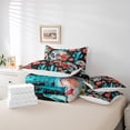 thumbnail image 5 of YST 7 Piece Colorful Skull Bed In A Bag King Size Tropical Cactus Bedding Comforter Sets Romantic Roses Bedding Set with Flat Sheet,Fitted Sheet,Pillowcases,Throw Pillow Covers, 5 of 5
