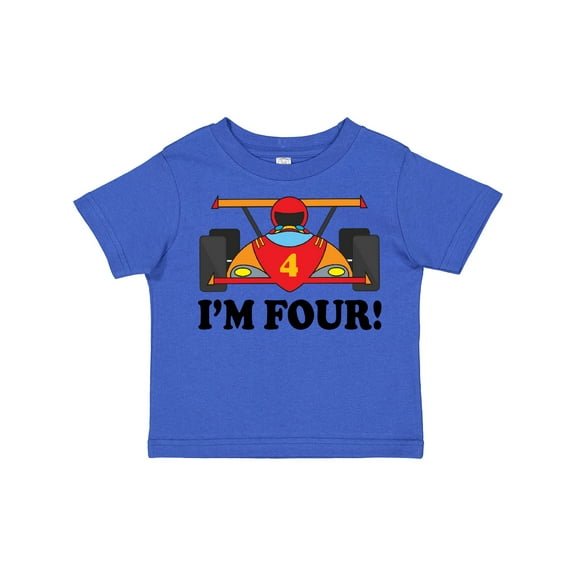 Inktastic Race Car 4th Birthday Boys Toddler T-Shirt