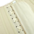 thumbnail image 5 of Corset Top For Women Bustier Lingerie for Women Stain Overbust Vintage Waist Cincher Beige 3XL, 5 of 5
