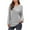 Womens Clothing Gray, variant on Womens Waffle Knit Tops 2025 Oversized Long Sleeve Crewneck Shirts Business Casual Blouses Basic Shirts with Pockets