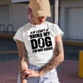 thumbnail image 2 of If I Can't Bring My Dog, I'm Not Going, Funny Fur Parent or Puppy Owner Quote, Heather Grey T-Shirt, Large, 2 of 5