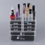 Extra Large 5 Tier Acrylic Cosmetics Case Makeup Box Multifunctional Make Up Organizer Transparent Storage Display Box
