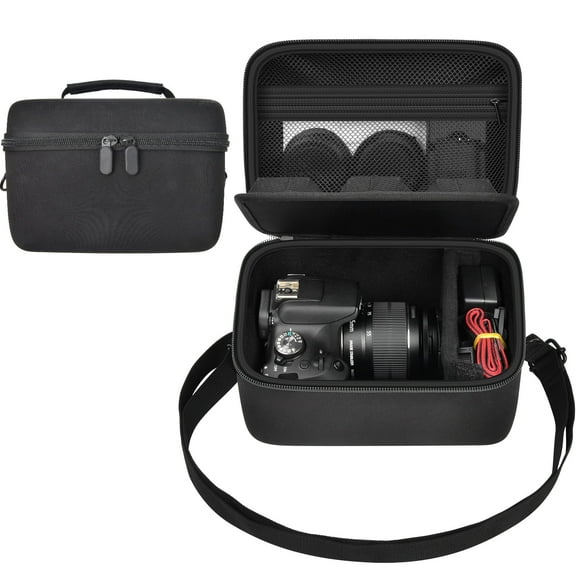 Digital Camera Case Compatible with Canon EOS Rebel T7/ 90D/ 4000D/ T100 DSLR Cameras (Box Only)