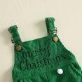 thumbnail image 6 of Cjfdfy Toddler Baby Girls Christmas Overalls Outfit Merry Christmas Embroidery Sleeveless Bell Bottom Romper Kids Cute My First Christmas Fall Winter Outfit  6M-4Y, 6 of 9