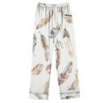 thumbnail image 4 of Wancir Womens Pajama Sets Cotton Pj Set Cute Print Long Sleeve Button Down Shirt With Long Pants, 4 of 4