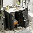 thumbnail image 3 of Harper & Bright Designs 36" Bathroom Vanity with Sink, Bathroom storage Cabinet with Drwers and Soft Closing Doors, Black, 3 of 15