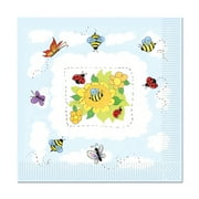 Beistle 6 1/2" x 6 1/2" Garden Luncheon Napkin 48/Pack 58108