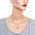 thumbnail image 2 of Ballerina Pendant Necklace Purple Cubic Zirconia Crystal Rhodium Plated 17 Inch Link Chain J0287-PP, 2 of 3