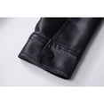 thumbnail image 4 of Men's Lightweight Business Jacket, PU Leather Coat Outerwear, Stylish Casual Wear for Daily Use, Perfect for Office and Formal Occasions, 4 of 7