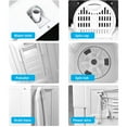 thumbnail image 3 of UbesGoo Portable Washing Machine, 26lbs Compact Twin Tub Wash& Combo for Apartment, Dorms,Camping and More, White&Black, 3 of 8