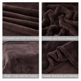 thumbnail image 2 of JML Luxury All Season Flannel Fleece Blanket Brown Queen(79"x83"), 2 of 5