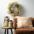 thumbnail image 3 of Sullivans 18" Yellow Striped Fringed Pillow, Cotton, 3 of 3