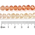 thumbnail image 4 of Transparent Painted Glass Beads Strands Faceted Rondelle Colorful 6x5mm Hole: 1mm 80~85pcs/strand 38~40cm diy diy, 4 of 5