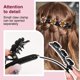 thumbnail image 4 of Pinzas para El Pelo Trenzadas con Piedra Cristal Brillante, 4 of 9