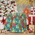 thumbnail image 5 of Fuzoiu Pineapple Print Christmas Gift Bag,Burlap Gift Bag with Drawstring Closure & Hang Tag,Perfect for Holidays, Birthdays, and Special Occasions-Small, 5 of 7