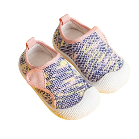 

dazeni Toddler Boys Girls Sneakers Kids Soft Sole Non Slip Mesh Breathable Lightweight Sneakers Baby First-Walking Shoes Outdoor Indoor