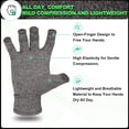 thumbnail image 4 of LetsLife Arthritis Compression Gloves for Women and Men, Fingerless Design, Breathable Fabric, Carpal Tunnel, Rheumatoid, 4 of 7