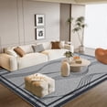 thumbnail image 3 of FULIE Abstract 4'x6'Rugs for Living Room Soft Area Rugs Boho Carpet,Dark Gray, 3 of 7