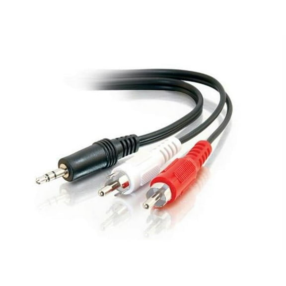 6Ft. 3.5Mm Stereo Male To Rca Male Y Cbl