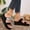 Black, variant on Fesfesfes Women's Wedge Heel Flip Flops Summer Thick Bottom Sandals with Floral Print Non-Slip Sole Comfortable Beach Walking Casual Shoes(Black,US 7.5)