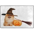 thumbnail image 4 of SKYSONIC 72x48in Cute Halloween Dog Area Rug, Jack-O'Lantern Broom Non-Slip Floor Carpet for Indoor Living Dining Room and Bedroom Area, 4 of 7