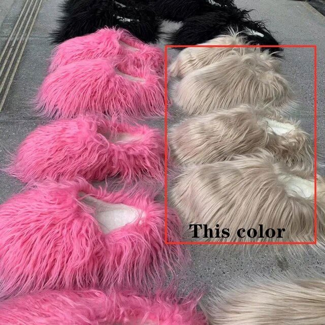 Factory Price New Designer Real Tan Sheep Fur Women Slides Slippers For Season With Customized Color
