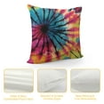 thumbnail image 4 of PIKWEEK Satin Pillowcase for Hair and Skin Pillowcase Standard Size Abstract Retro Tie Dye Circle Pattern Pillow Cases Cooling Satin Pillow Covers with Zipper Closure, 4 of 5