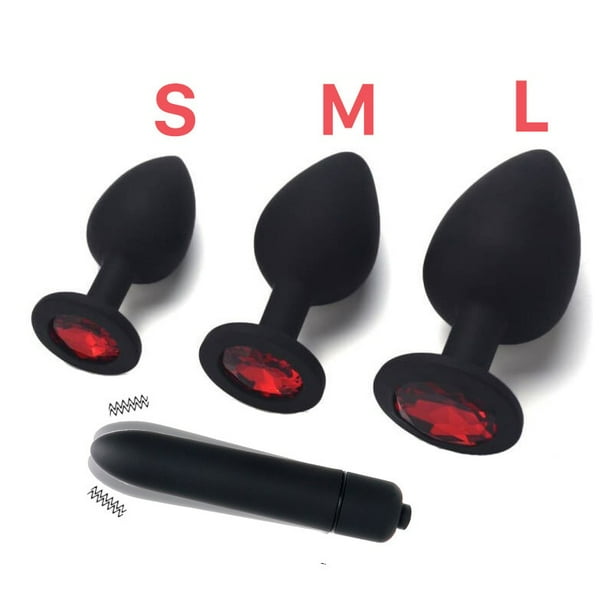 vaselina como lubricante anal Consolador Anal de silicona para adultos, vibrador de bala, tapones para  los glúteos, Juguetes sexuales para mujeres, hombres, masajeador de  próstata Gay, masturbación Anal S/M/L Tan Jianjun unisex
