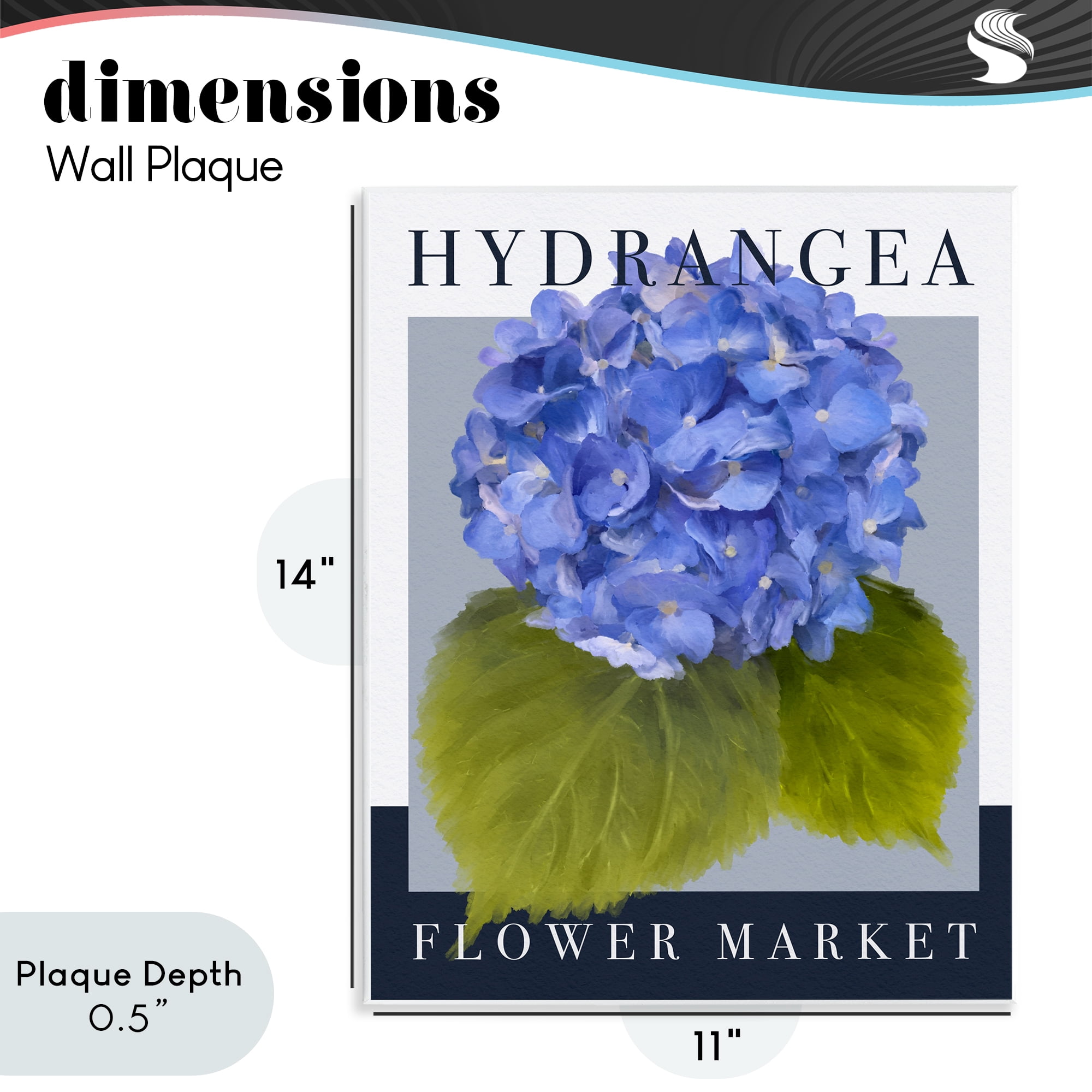 Stupell Industries Hydrangea Flower Market Wall Plaque Art, design by Jennifer Stith