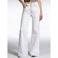 thumbnail image 6 of Women'S Low-Rise Baggy Jeans, High Stretchy Y2K Wide Leg Jeans Straight Leg Denim Pants White M, 6 of 9