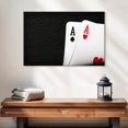 thumbnail image 2 of Elephant Stock Ace Playing Cards Wall Art - Horizontal Canvas Wall Art - Living Room Wall Decor - Photography Hobbies And Lifestyle Canvas - Black And White Decor - 24" x 16", 2 of 4