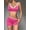 Rose red, variant on Brassiere And Shorts Set Sports Bras For Women Halter Strap Quick-Drying Sports Underwear Set, Shock-Absorbing, Cushioned Yoga Bra, Outdoor Running And Fitness Wear Royal blue S