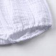 thumbnail image 5 of Toddler Girl Clothes Cotton Linen Summer Sleeveless Tank Top with Elastic Waist Bloomers Shorts Set Cute Baby Outfits (12 Months, White), 5 of 7