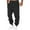 Grey, variant on snowsong Men's Pants Mens Sweatpants Male Fitness Running Trousers Drawstring Loose Waist Solid Color Pants Pocket Loose Fleece Sweatpants Lounge Pants Black L