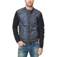 thumbnail image 1 of Buffalo David Bitton Mens Jawick Distress Chaqueta de moto, azul, pequeño Buffalo David Bitton Chaqueta de moto, 1 of 1
