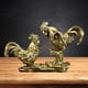 thumbnail image 5 of Figurita de pollo, escultura de gallo, decoración decorativa de resina Feng Shui, estatua de Animal para fiesta, vacaciones, adornos de escritorio, Estilo B, 5 of 7