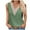 Green, variant on ALLLIST Summer Tops Green Sleeveless Solid V-Neck Tank Tops Girls Tank Tops L