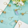 thumbnail image 7 of 1 Box 10Pcs Glass Bottle Keychains Mini Bottles Keychain Bulk Wishing Empty Jars with Cork Lids and Golden Iron Clasps Alloy Key Ring Chains, 7 of 7