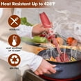 thumbnail image 3 of Upgrade Meat Chopper, Heat Resistant Meat Masher for Hamburger Meat, Ground Beef Smasher, Nylon Hamburger Chopper Utensil, Ground Non Stick Mix Chopper, Mix and Chop, Potato Masher Tool（Red）, 3 of 14